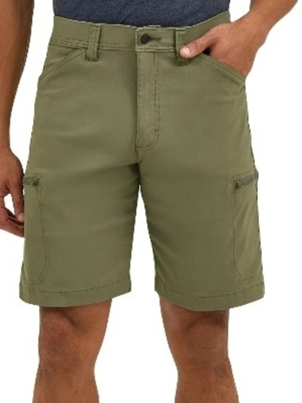 Men's Olive Cargo Outdoor Shorts - Classic Utility Style